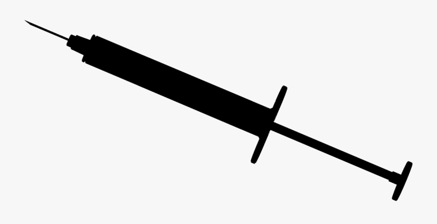 Syringe Silhouette - Sword, Transparent Clipart