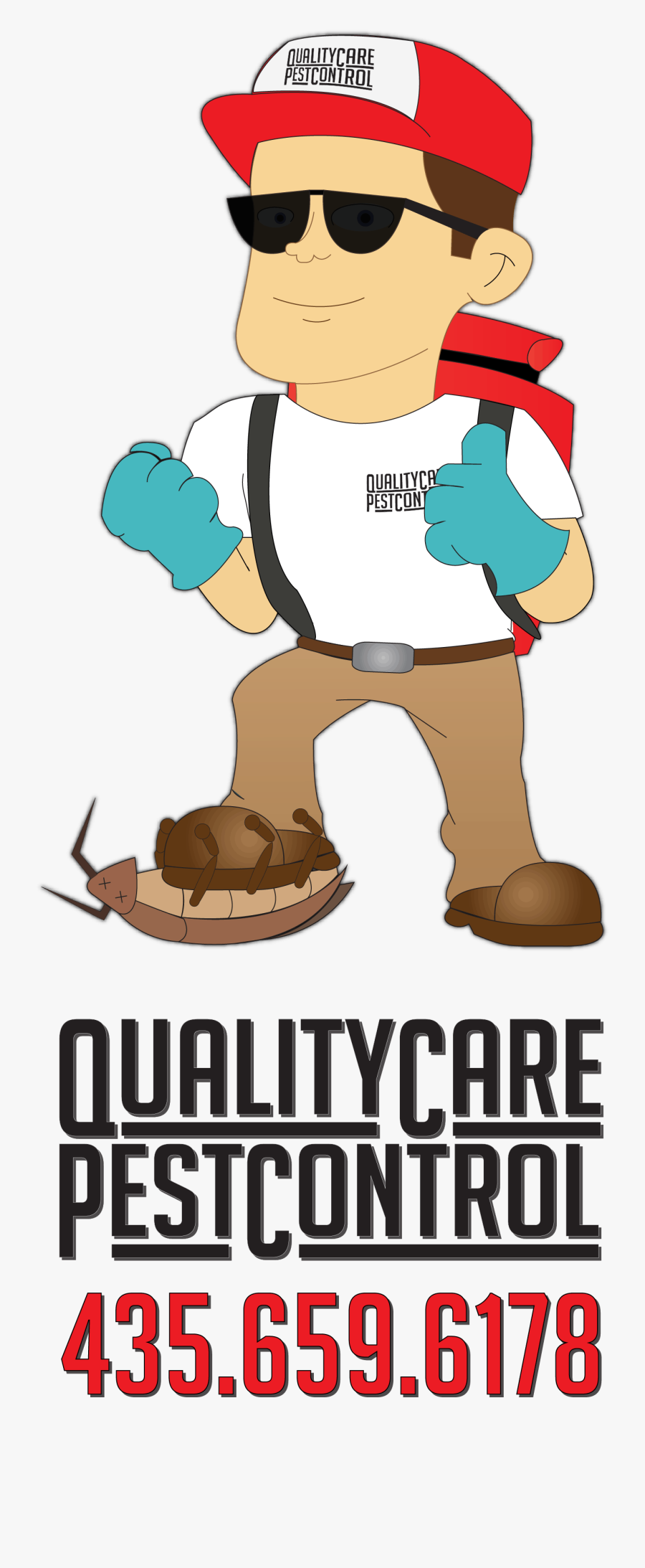 Quality Care Pest Control Retina Logo - Cartoon, Transparent Clipart