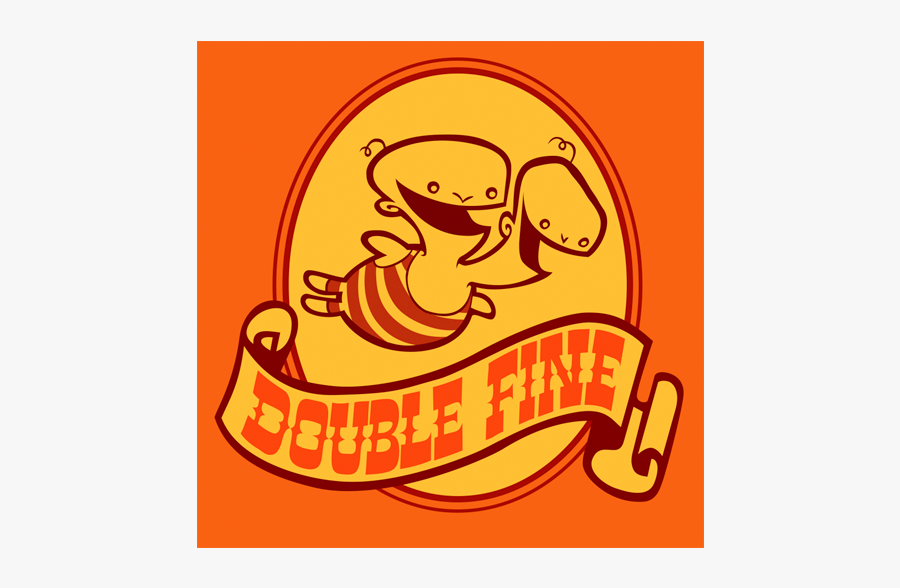 Double Fine Logo, Transparent Clipart