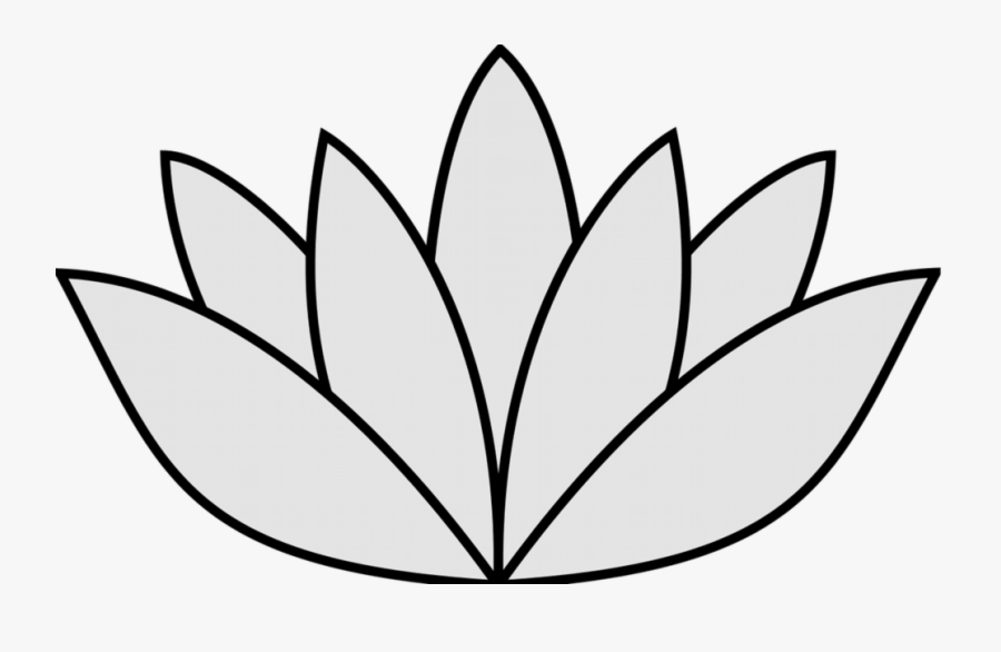 Simple Lily Pad Drawing, Transparent Clipart