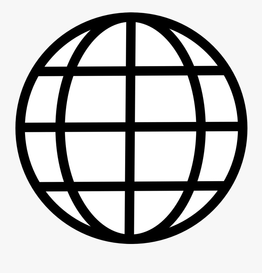 Globe Black And White Clipart Vector Clipartfest Transparent - Latitude And Longitude Icon, Transparent Clipart
