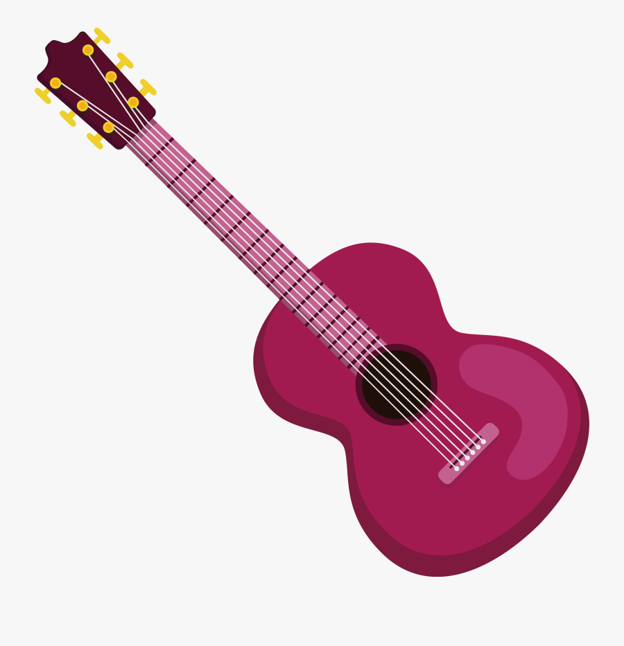 Tiple Electric Ukulele Guitar Vector J-45 Acoustic - Guitar, Transparent Clipart