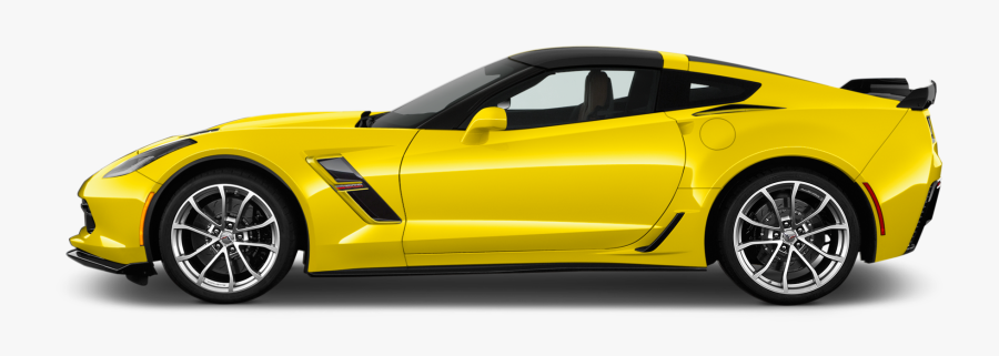 Side Drawing Corvette - 2019 Corvette Side View, Transparent Clipart