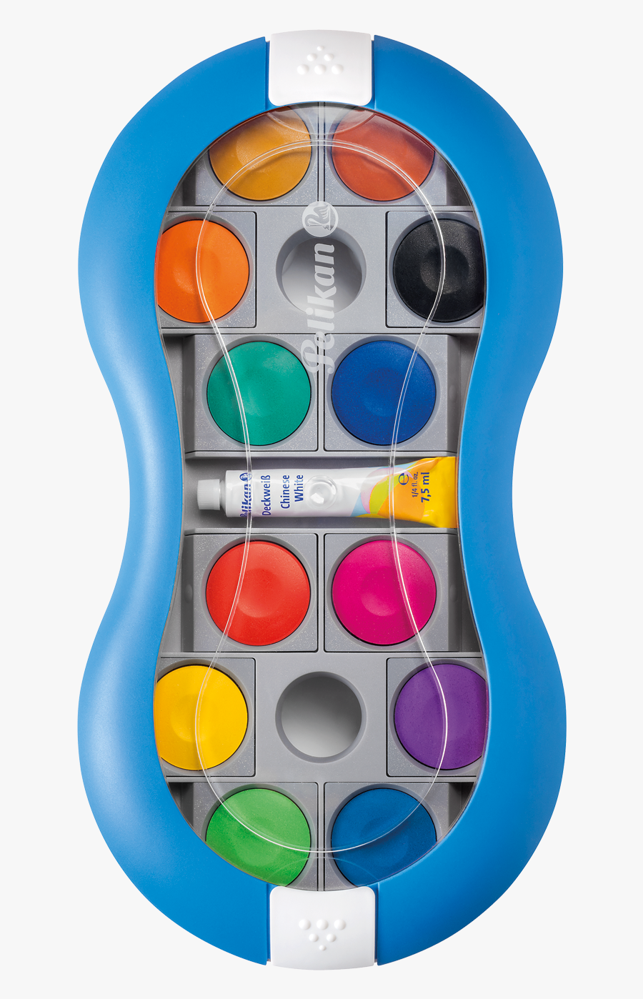 Paintbox Space ® 735 Sp/12 Colours Blue - Pelikan Wasserfarben, Transparent Clipart