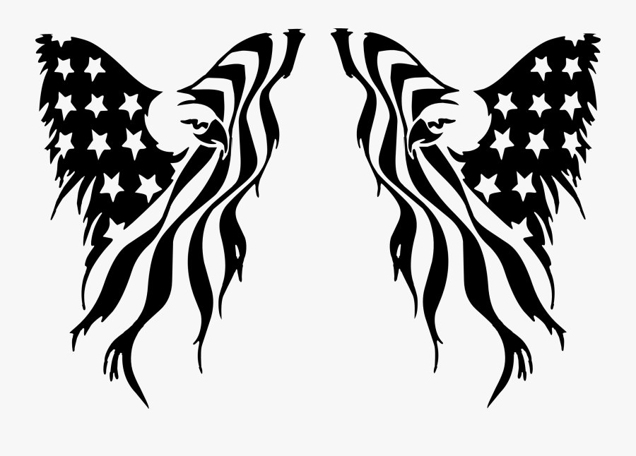 Eagle With Flag Svg Free Transparent Clipart Clipartkey