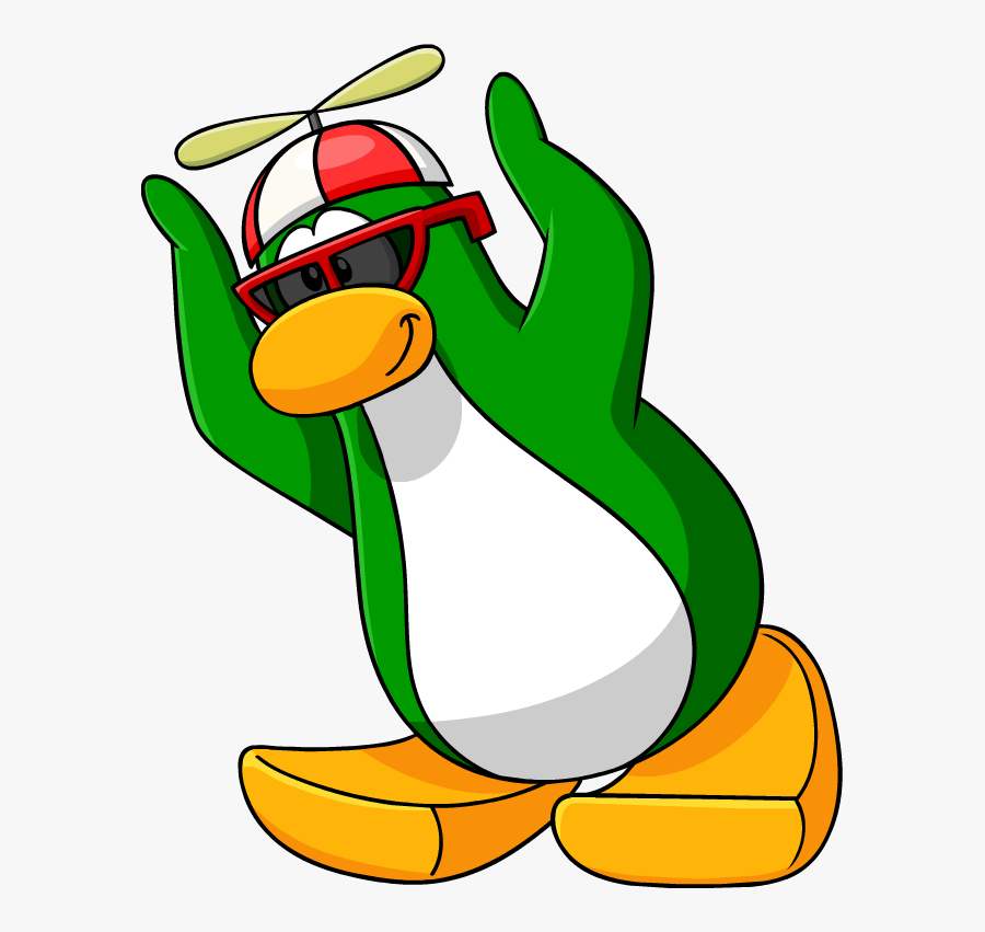 Rookie5 - Club Penguin Hands Up, Transparent Clipart