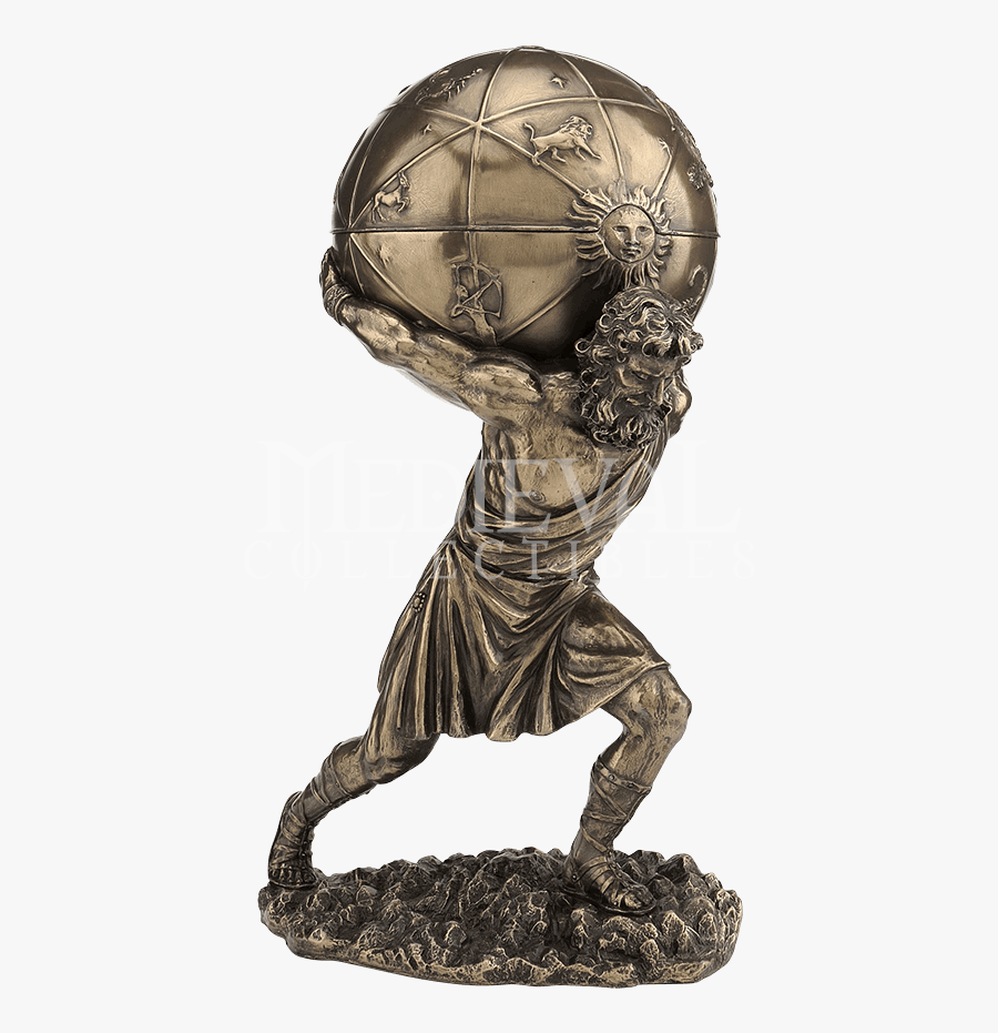 Clip Art Bronze Titan Trinket Box - Atlas Titan Png, Transparent Clipart