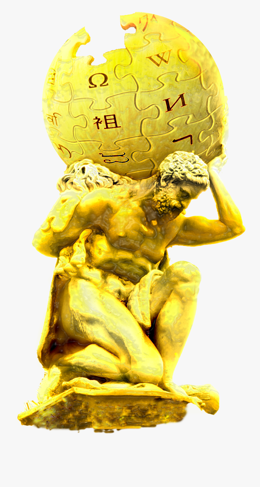 Gold Statue Png, Transparent Clipart