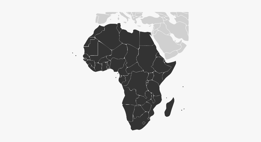 China And Africa World Map, Transparent Clipart