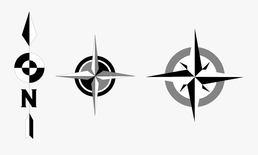 Compass Direction Symbols - Rosa Delos Vientos Para Completar, Transparent Clipart
