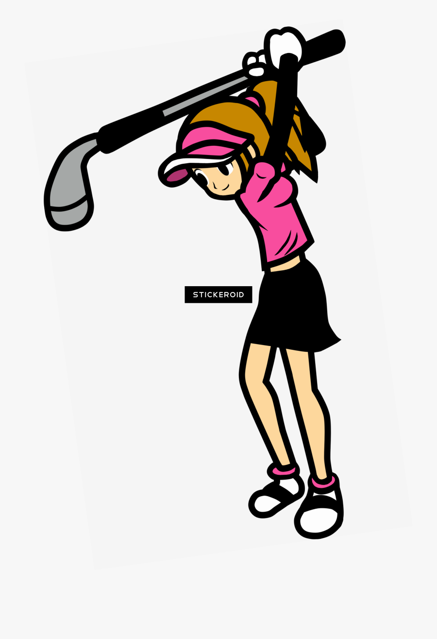 Female Golfer Golf Sports - Rhythm Heaven Golf, Transparent Clipart