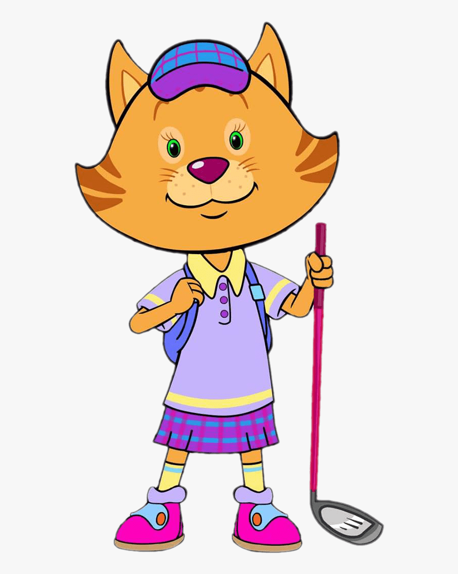Pip Ahoy Character Alba Playing Golf - Pip Ahoy Alba, Transparent Clipart
