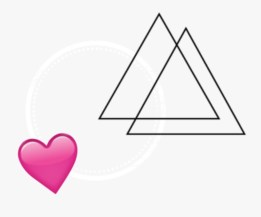 #kpop #addon #music #heart #pink #kpopedit #kpopart - White Triangle Images Png, Transparent Clipart