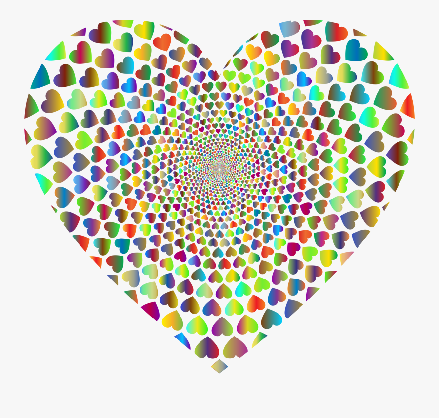 Prismatic Hearts Vortex Heart 4 Clip Arts - Dont Fear Varli Is Here, Transparent Clipart