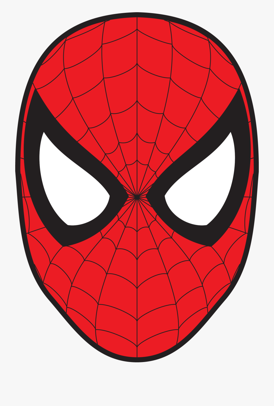 Spider Man Face Png, Transparent Clipart