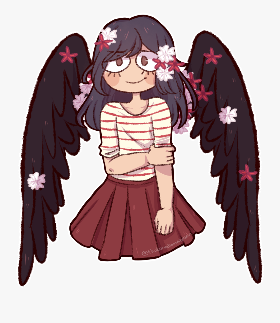 Tumblr Transparent Girl Angel Wings Png Tumblr Transparent - Png Tumblr Angel Chica, Transparent Clipart