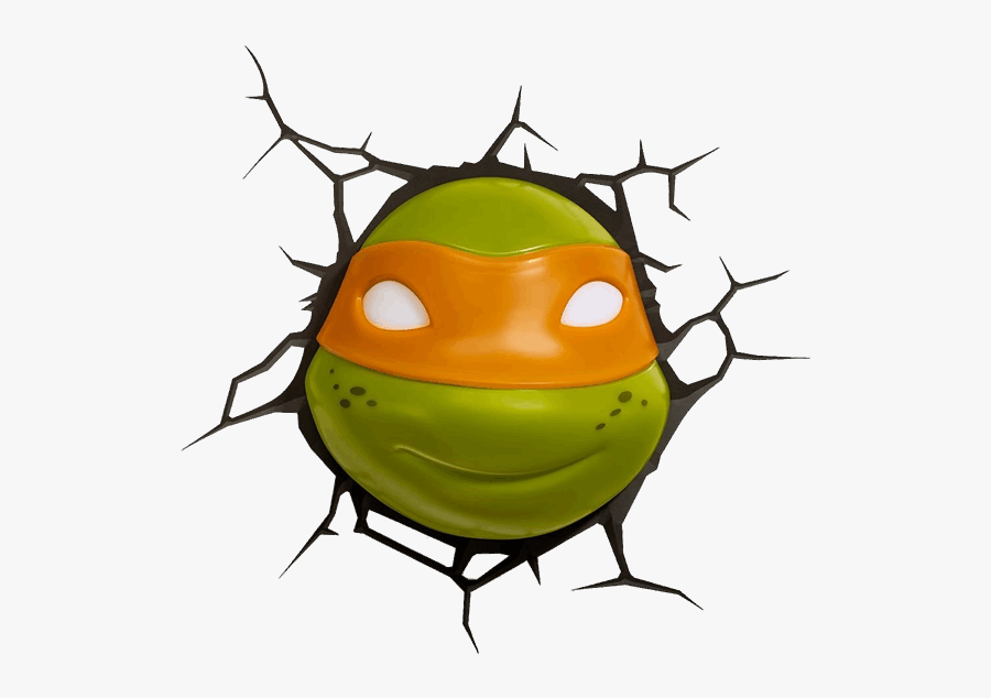 Cabeza De Miguel Ángel De Las Tortugas Ninjas En Caricatura, Transparent Clipart