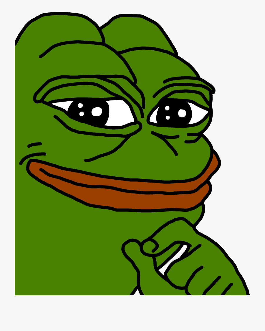 Smug Pepe Transparent Background, Transparent Clipart