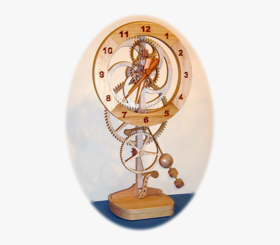 Mystery Wooden Gear Clock, Wooden Gears, Wood Clocks, - Electromagnetic Pendulum Clock, Transparent Clipart