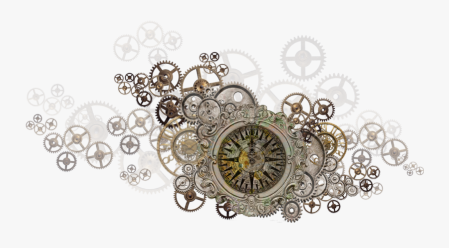#art #clock #gears #time #stickers - Gear Png, Transparent Clipart