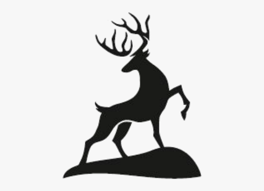 Deer Silhouette, Transparent Clipart
