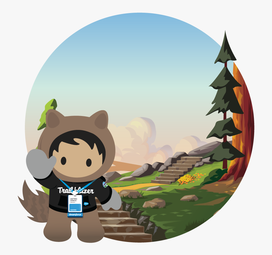 Salesforce Astro Mascot, Transparent Clipart