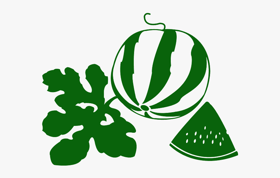 Арбуз Силуэт, Transparent Clipart