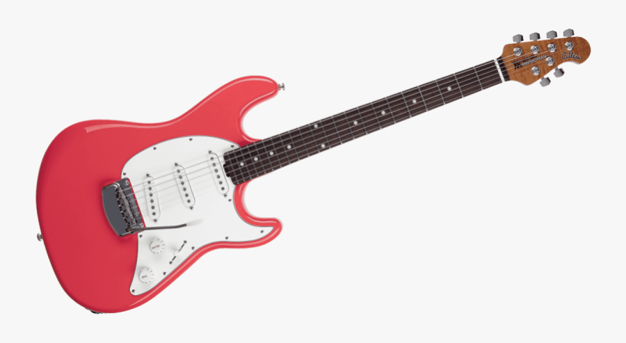 Music Man Cutssst Crd Rmr C Coral Red, Roasted Maple - Electric Guitar, Transparent Clipart