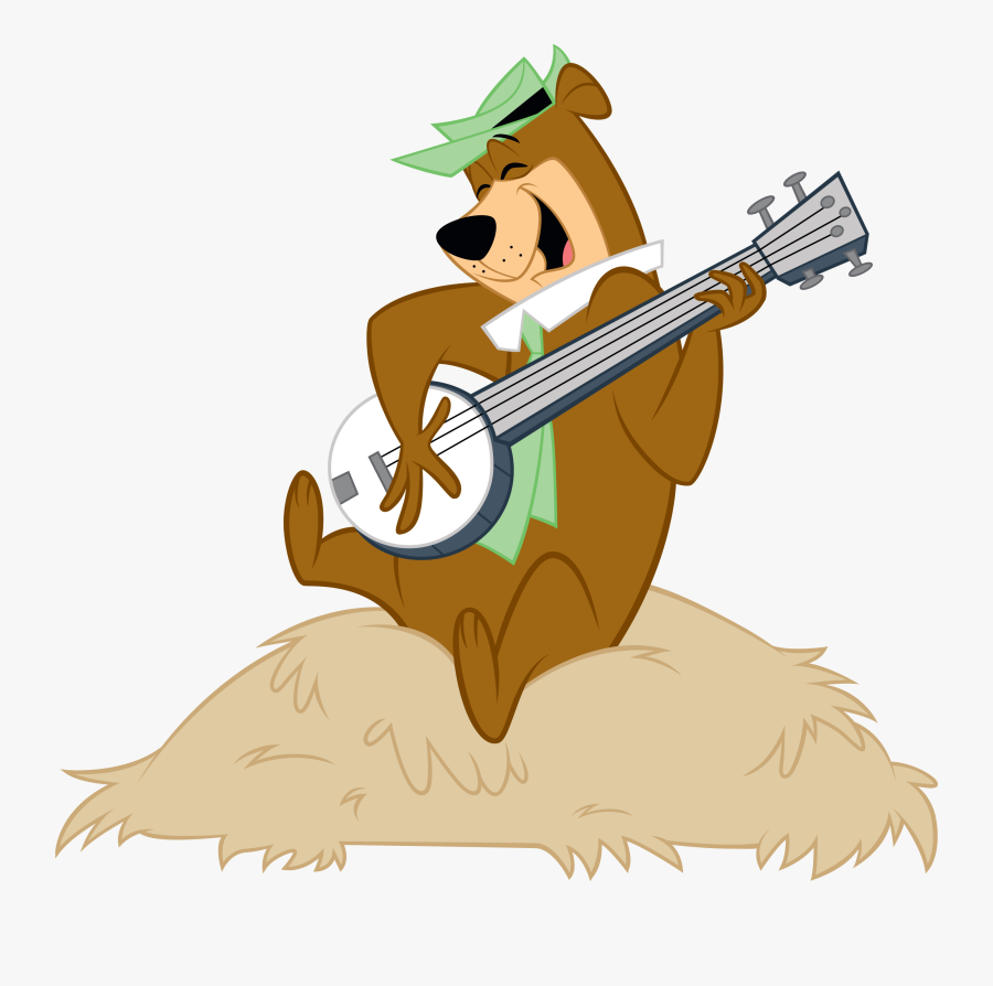 Yogi Bear With Guitar, Transparent Clipart