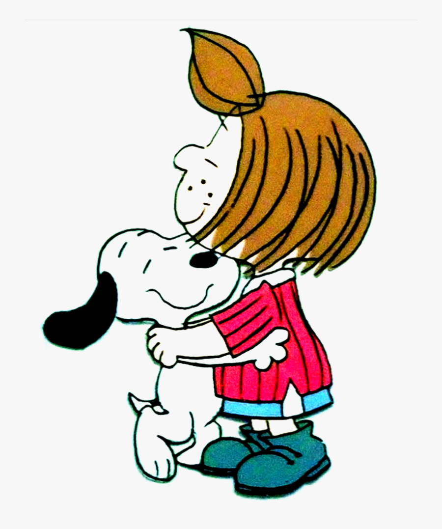 Snoopy Dancing With Peppermint - Snoopy Hugging Peppermint Patty, Transparent Clipart