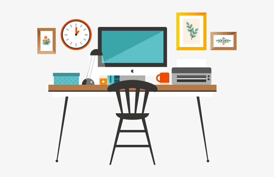 Underscore Media We Design - Desk, Transparent Clipart