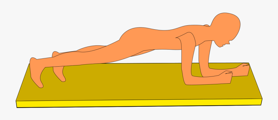 Transparent Plank Exercise Clipart - Illustration, Transparent Clipart