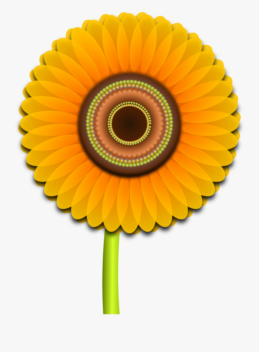 Sun Flower Clip Art Rd, Transparent Clipart