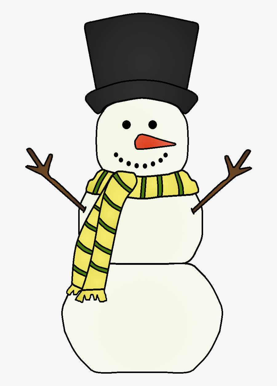 Snowman Black And White, Transparent Clipart