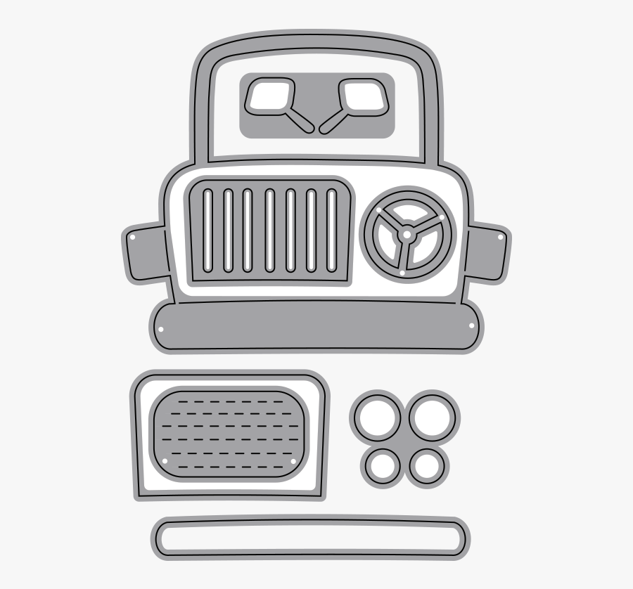 Safari Jeep - Drawing, Transparent Clipart