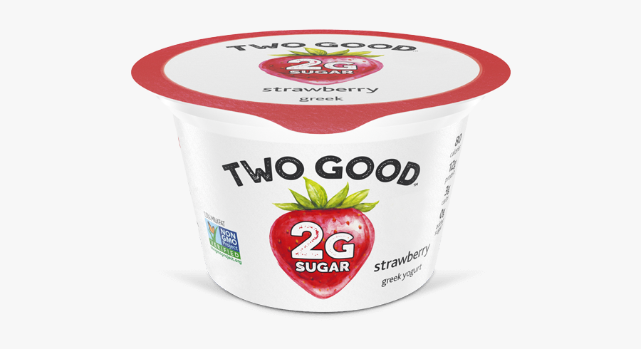 Strawberry Two Good™ Greek Low Fat Yogurt With 2 Grams - Strawberry, Transparent Clipart