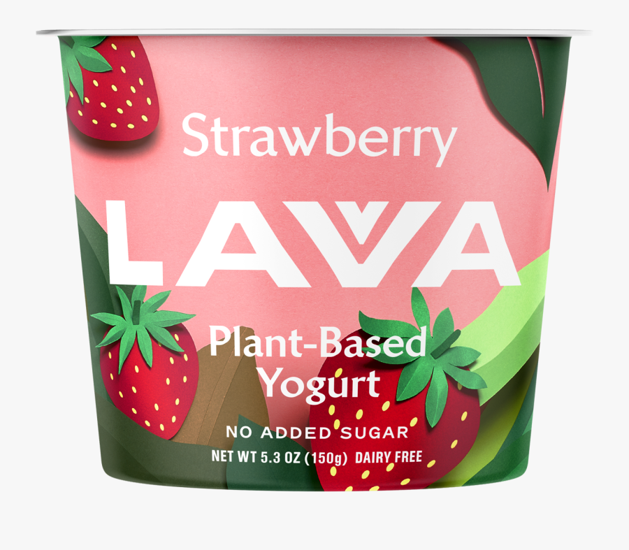 Strawberry Plant-based Yogurt - Strawberry, Transparent Clipart