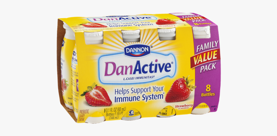 Danactive Strawberry, Transparent Clipart