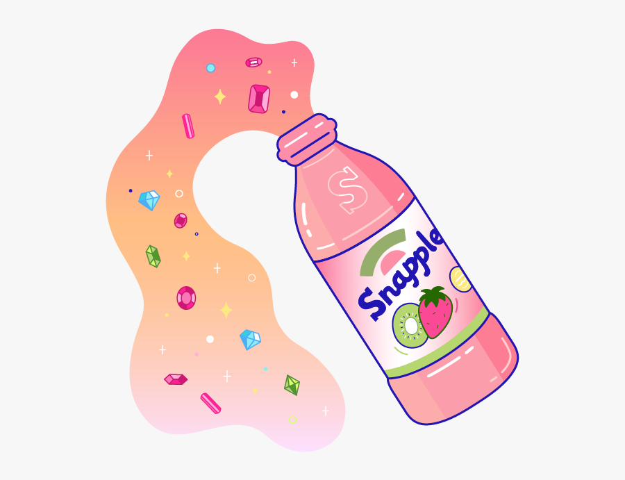 Snapple Strawberry Kiwi Drawings, Transparent Clipart