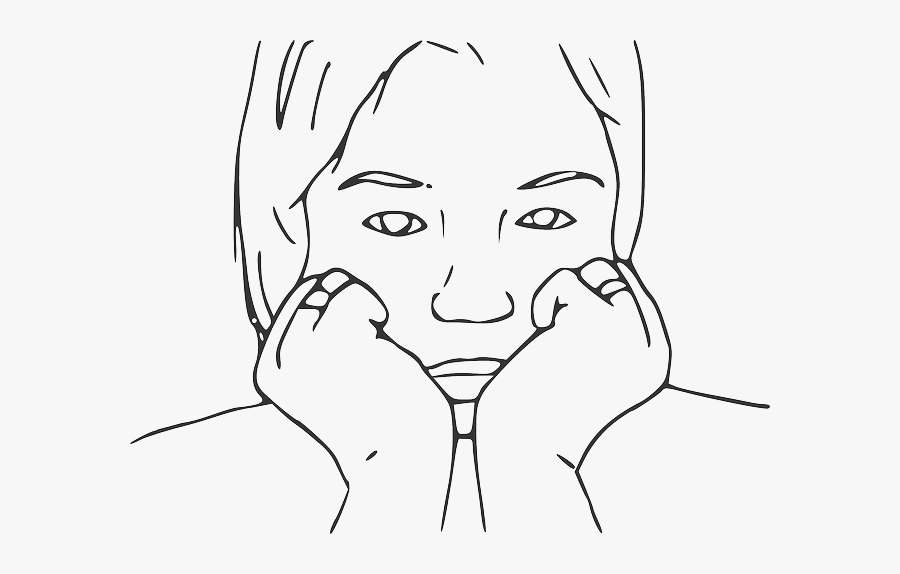 Man Crying Png -man People Person Woman Sad Alone Crying - Clip Art Black And White Bored, Transparent Clipart