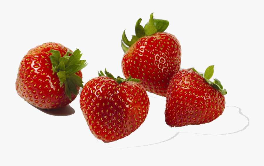 Quick Frozen Strawberries Are The Product Prepared - 4 Strawberry Fruit, Transparent Clipart