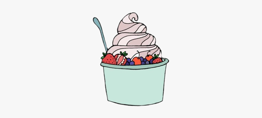 #strawberry #strawberries #yogurt #fruits #natural - Redbubble Stickers Food, Transparent Clipart