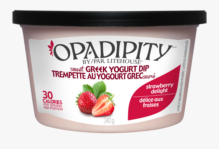 Litehouse Opadipity Strawberry Delight Greek Yogurt - Opadipity Greek Yogurt Dip, Transparent Clipart