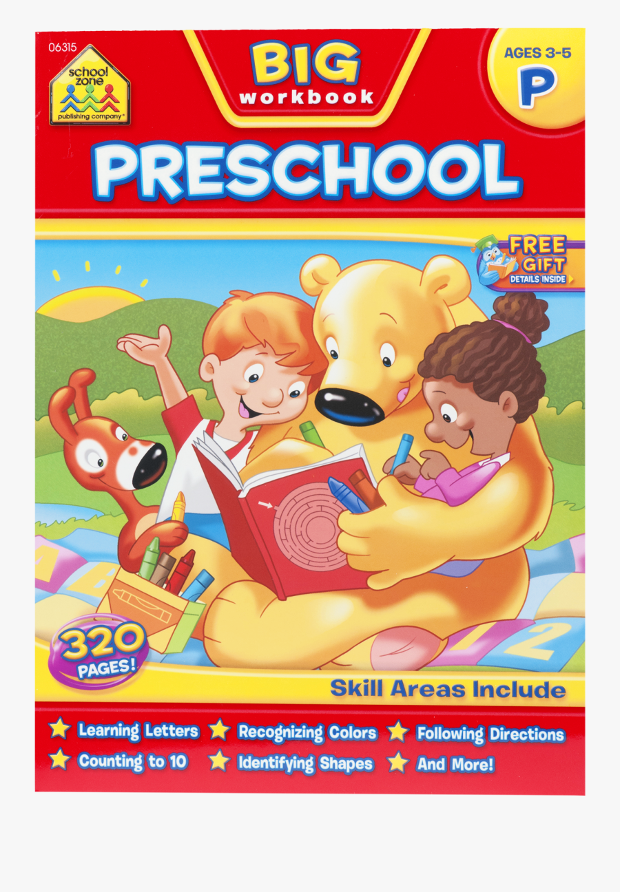 Big Preschool Workbook Ages 3 5, Transparent Clipart