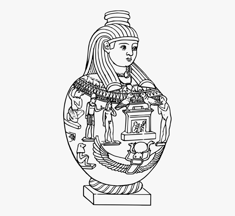 Line Art,fictional Character,art - Mummy, Transparent Clipart