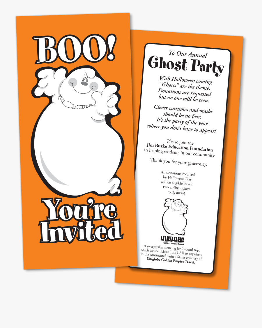 Donate, Ghost Party - Cartoon, Transparent Clipart