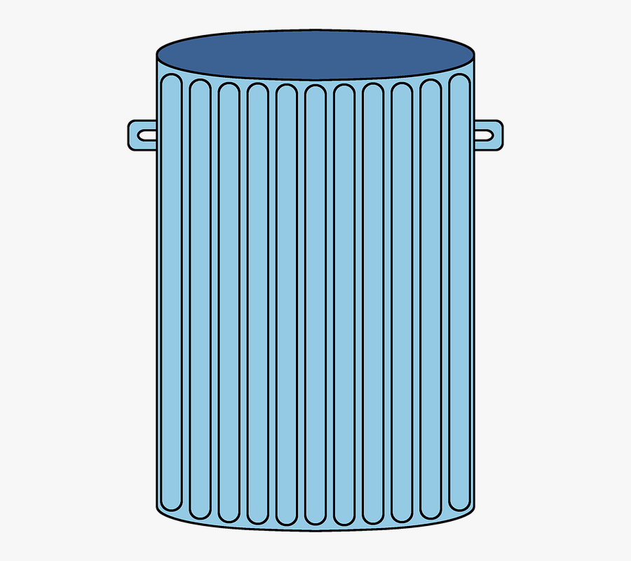 Trash, Trashcan, Garbage, Garbage Can, Rubbish, Waste - 쓰레기통 일러스트, Transparent Clipart