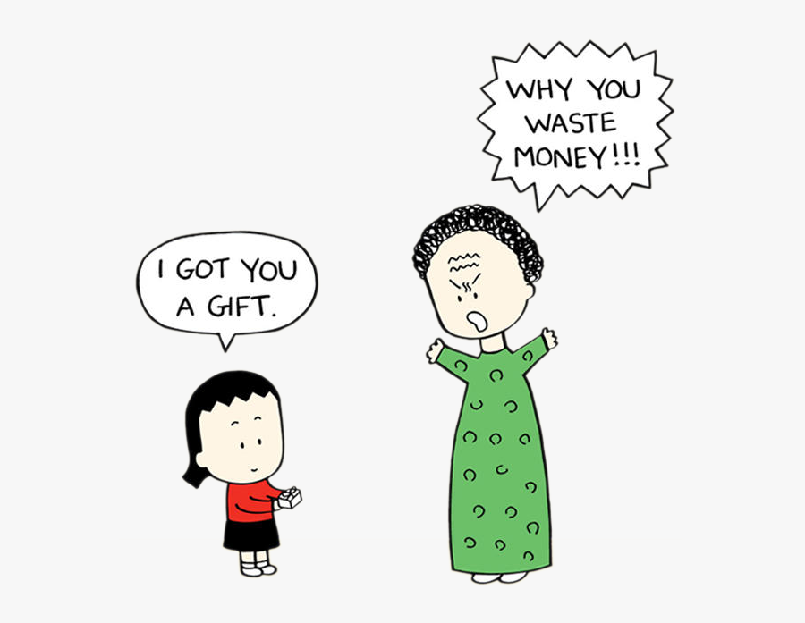 Angry Little Asian Girl Mother, Transparent Clipart