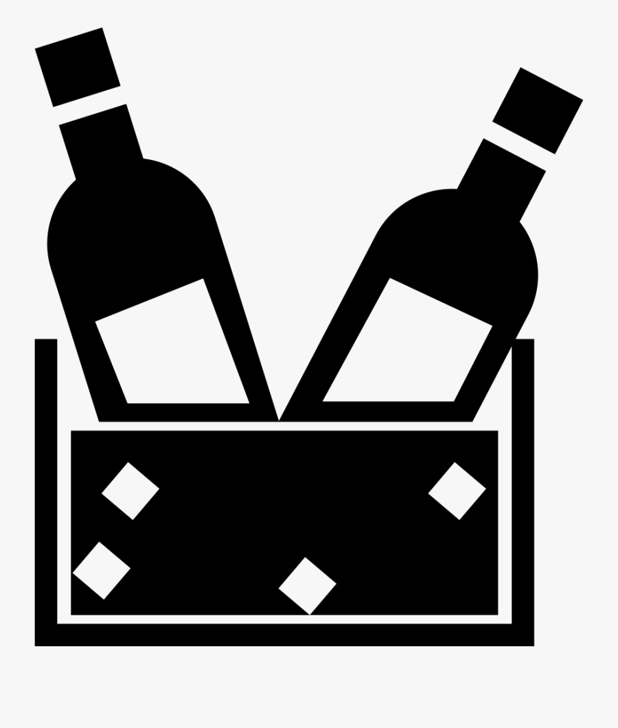 Wine Bottles In A Box - Wine Bottle Svg Free, Transparent Clipart