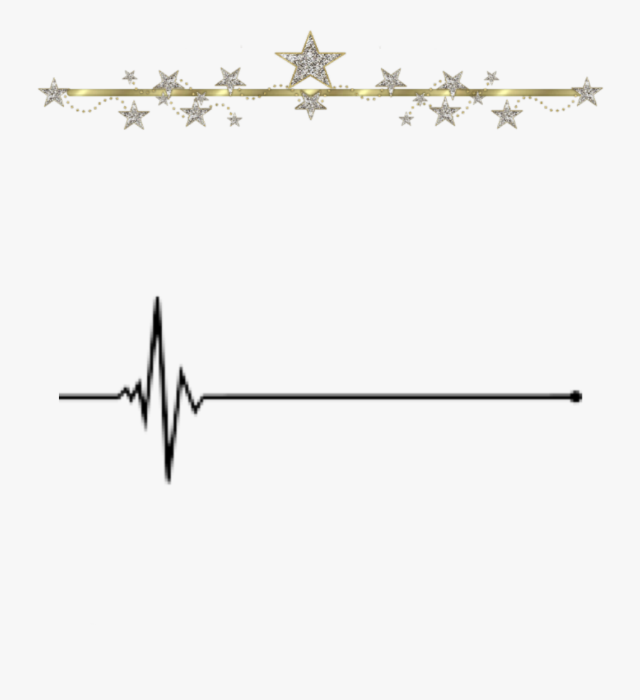 #line #lines #heartline #gold #star #freetoedit - Line Art, Transparent Clipart